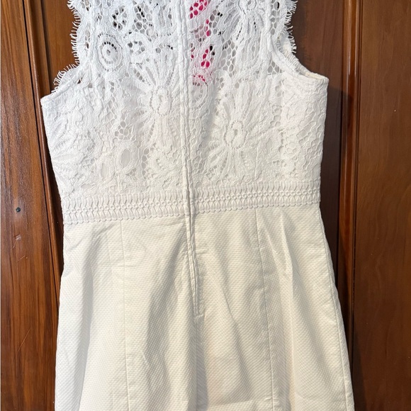 Lilly Pulitzer Sharice Resort White Lace Stretch Shift Dress Womens 6 - Picture 3 of 10